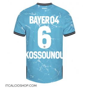 Bayer Leverkusen Odilon Kossounou #6 Terza Maglia 2023-24 Manica Corta